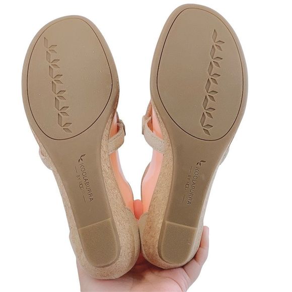 KOOLABURRA By UGG Briona Perforated Amphora Ankle Strap Wedge Sandal - Picture 10 of 11